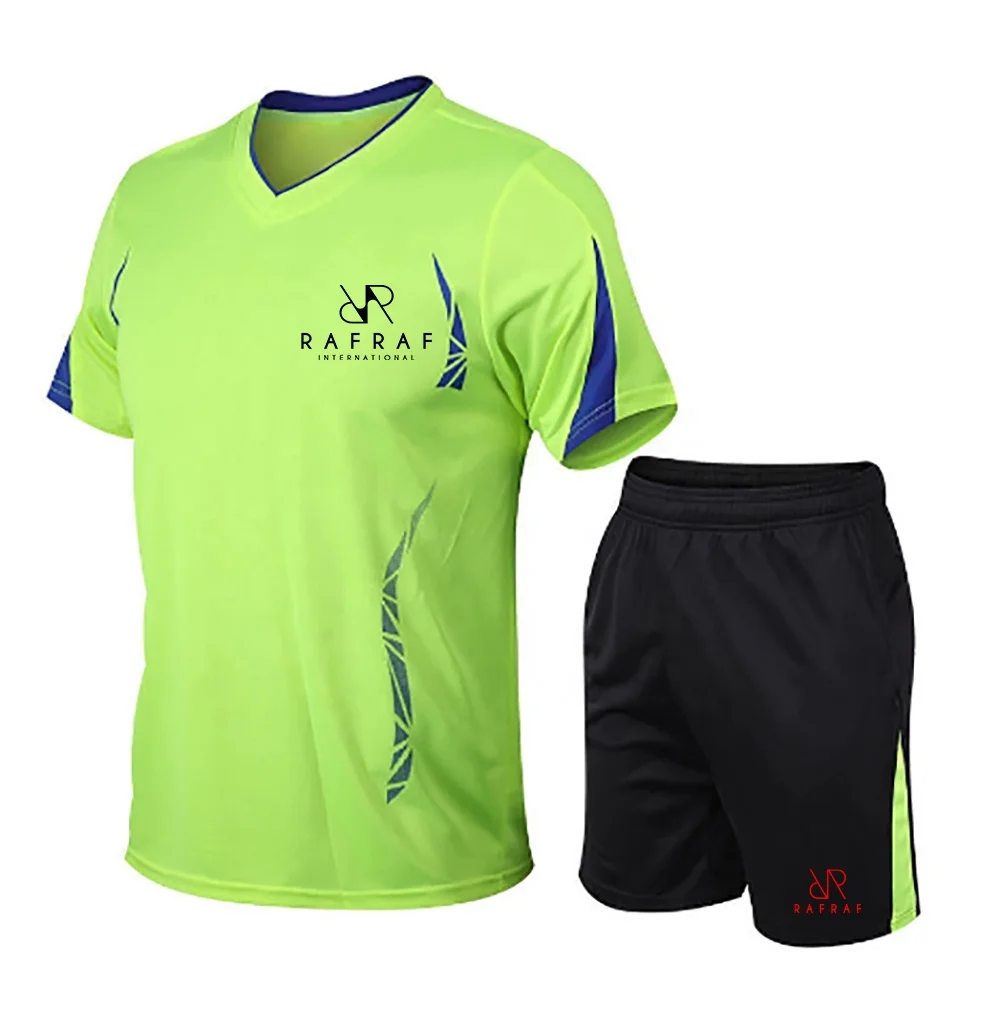 Новые футбольные Джерси для мужчин спортивный костюм футбола с коротким рукавом тренировочный летняя футболка шорты спорт