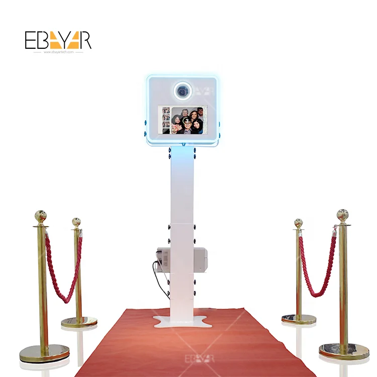 Adjustable photo booth  Amazing portable robot shell take photo with family and friends photo booth for rental party use