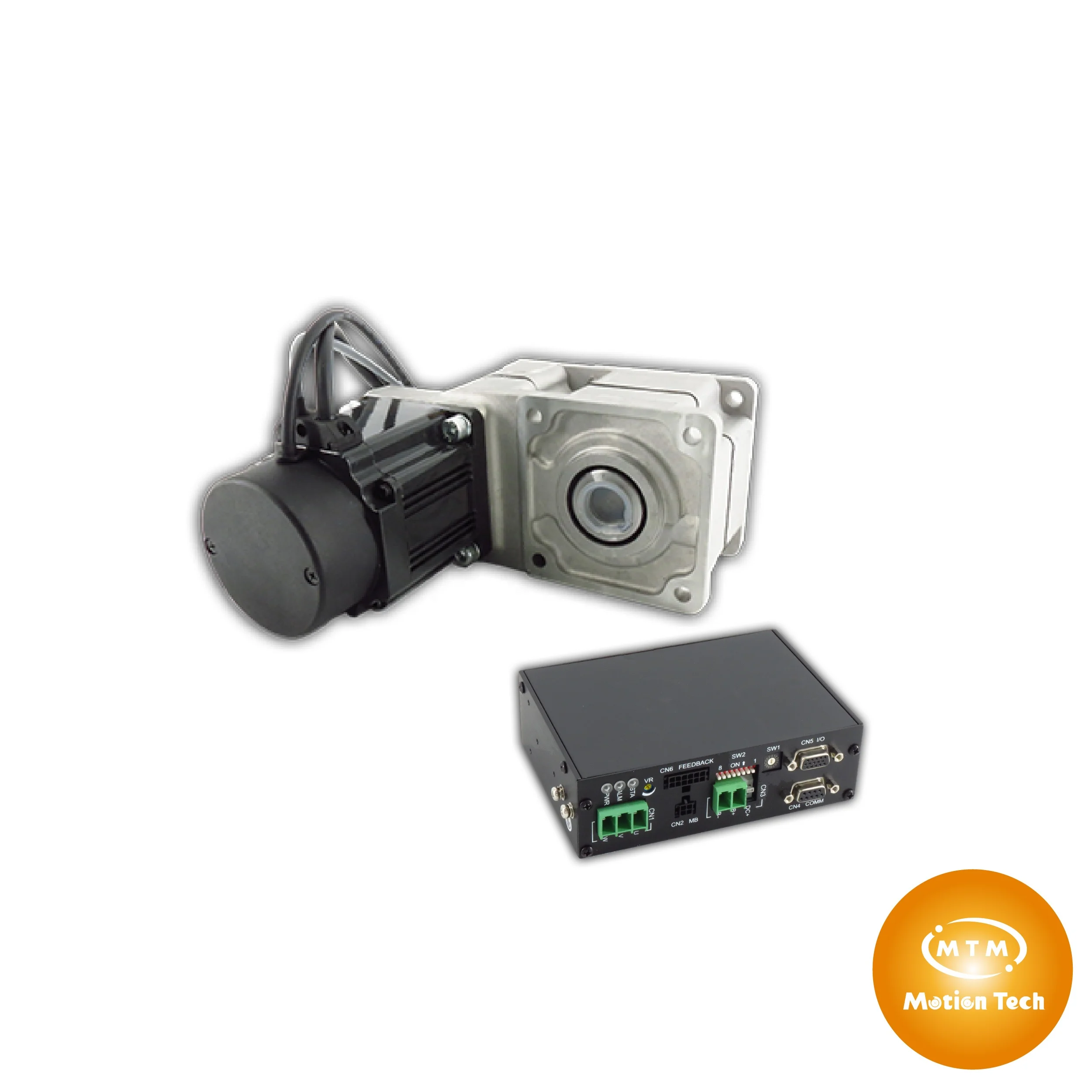 [MTM]1:50  Hollow shaft AGV motor 24v 350W BLDC with motor drive and Power Off Brake as AGV Wheels Motor with Drive (MIT)