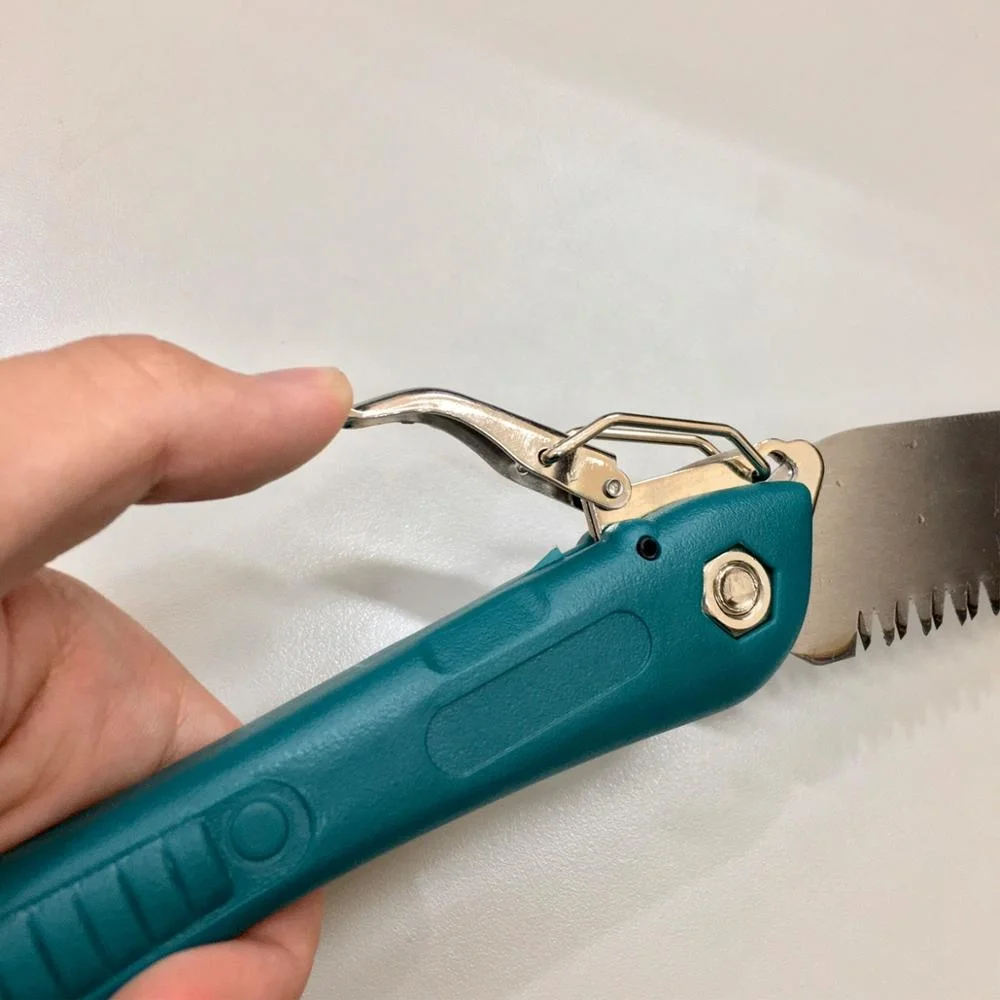 FUJIYA Single-Color Plastic Handle Lacquered Folding Wood Saw with PP Branches DIY Woodworking Tool for Carpenters