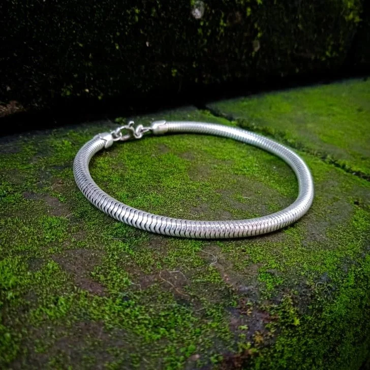 NY-CHB031-Silver Chain Bracelet Bali Chain Gift For Girls Sterling Silver Classic Chain Bracelet