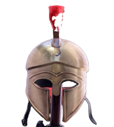 Greek Corinthian Helmet With Red Plume for solders with premium quality