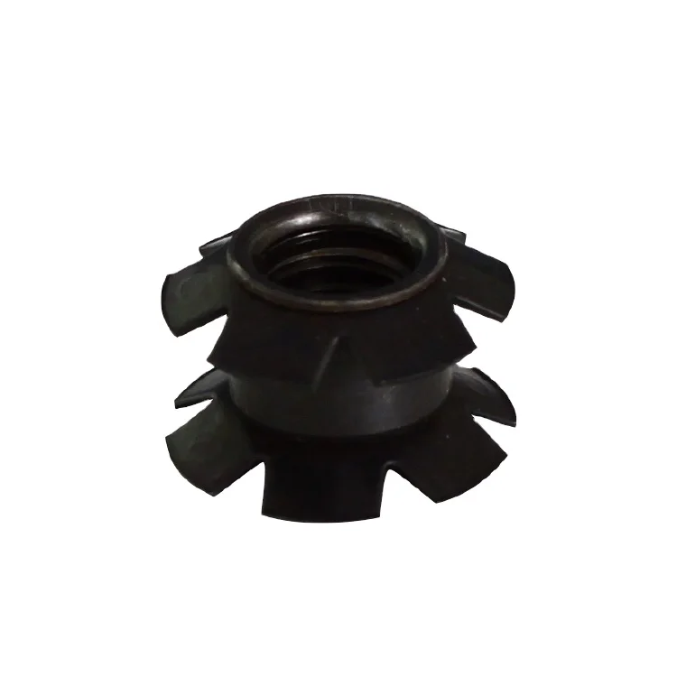 Helical Threaded Inserts Steel Tube Connector Flower Nut