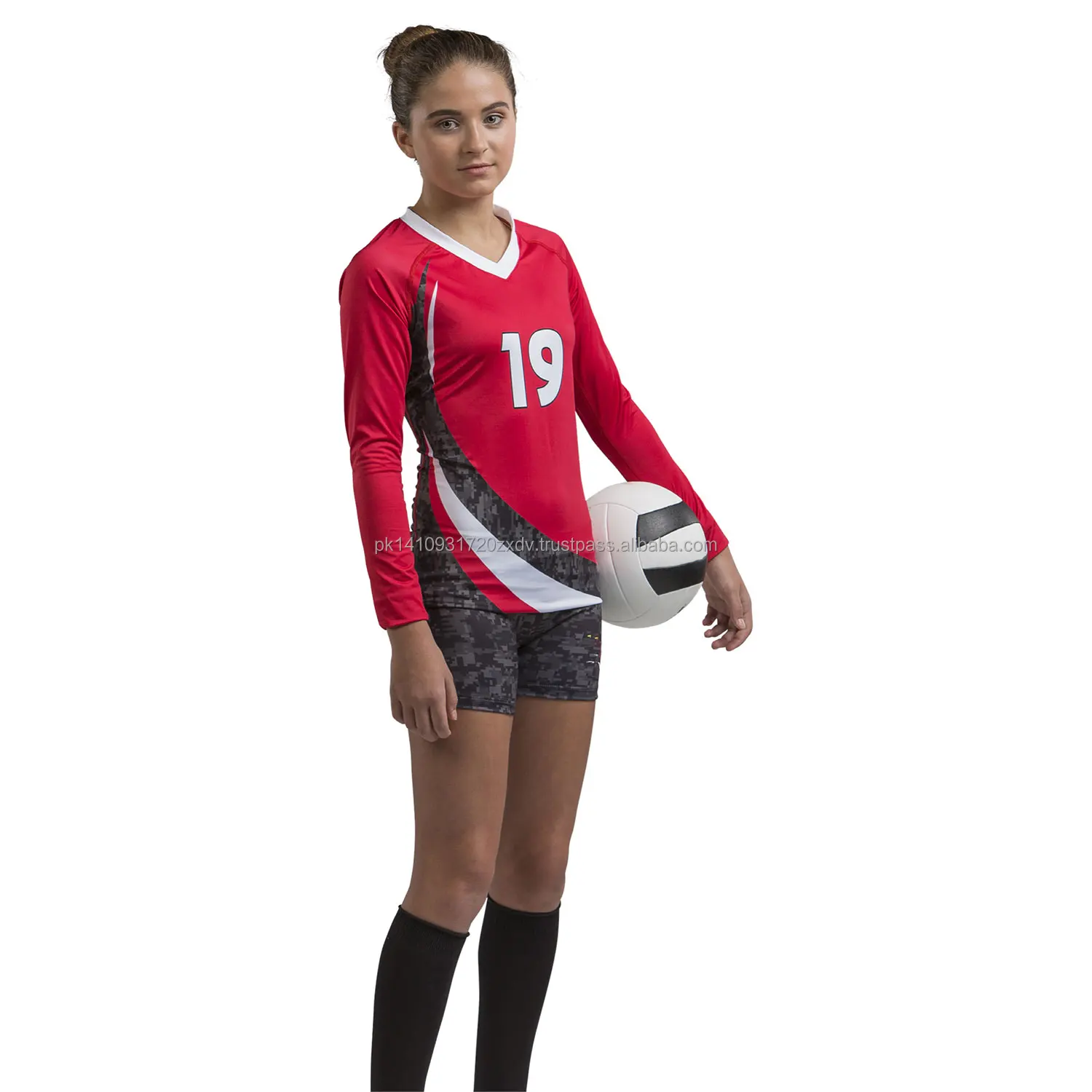 OEM custom wholesale man and women Blank team custom volleyball uniforms Design your own volleyball uniform