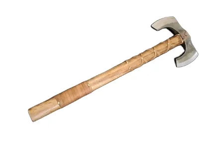  custom stainless steel Vikings style double blade axe