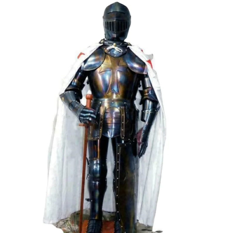 Medieval vintage Knight Wearable Suit Of Armor Crusader Combat Full Body Armour