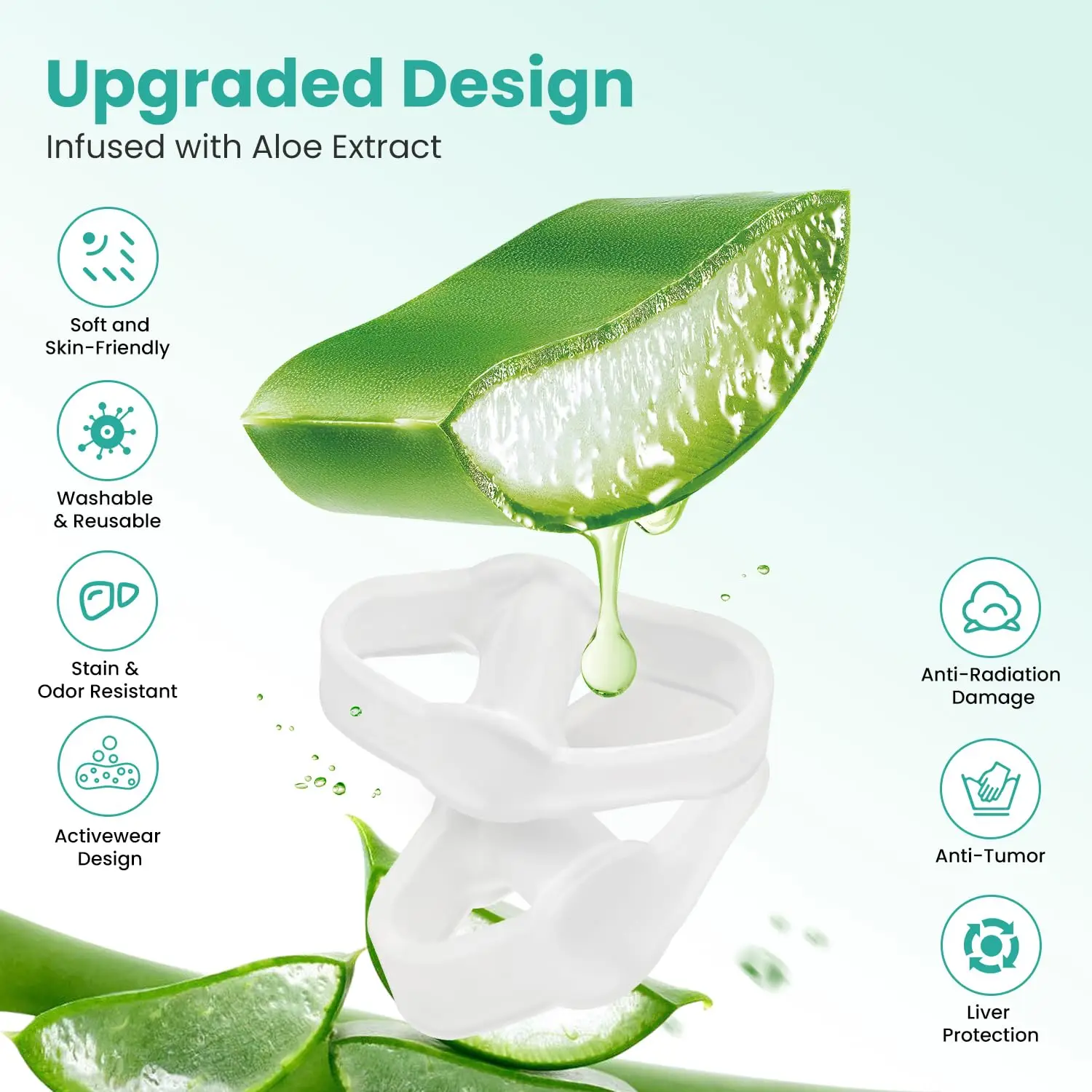 Clear Aloe Extract Gel Big Toe sleeve 2 loop Splitter Cushions Corrector protector Silicone Separator for Bunion and Overlap Toe