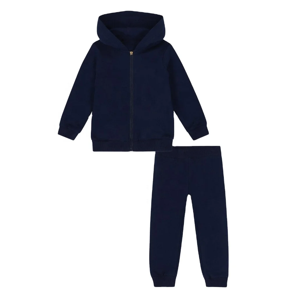 Organic bamboo children hoodie set wholesale Kids jogger sets customize toddler clothes sets eco friendly boy kids tracksuits