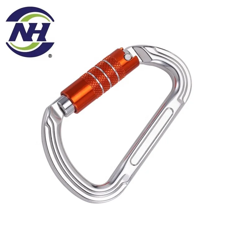 Safe snap hook buckle metal black carabiner climbing