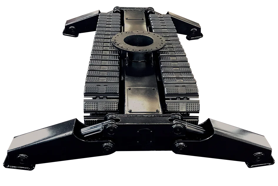 New design rubber track chassis steel undercarriage for 5-10 ton hydraulic motor crawler rotary drilling rig excavator parts