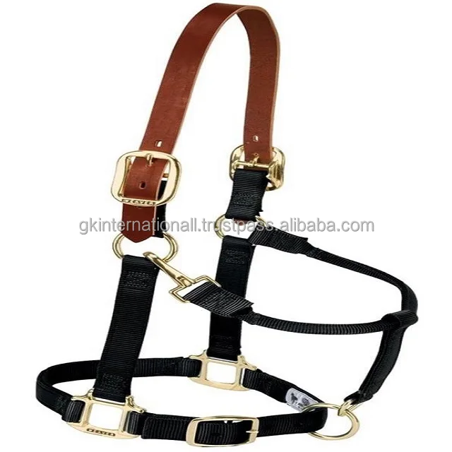 Wholesale Equestrian Products Hors Halters Long Lasting Fine Horse Halter Manufacturer PVC halter with leather crown