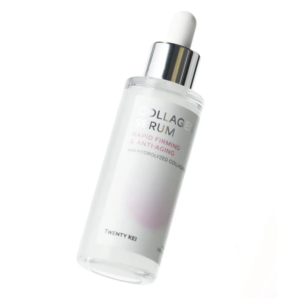 Twenty Kei 60ml Anti-Aging Face Serum Hydrolyzed Collagen Aloe Vera Glycolic Acid Korean Liquid Anti-Wrinkle Collagen Serum OEM
