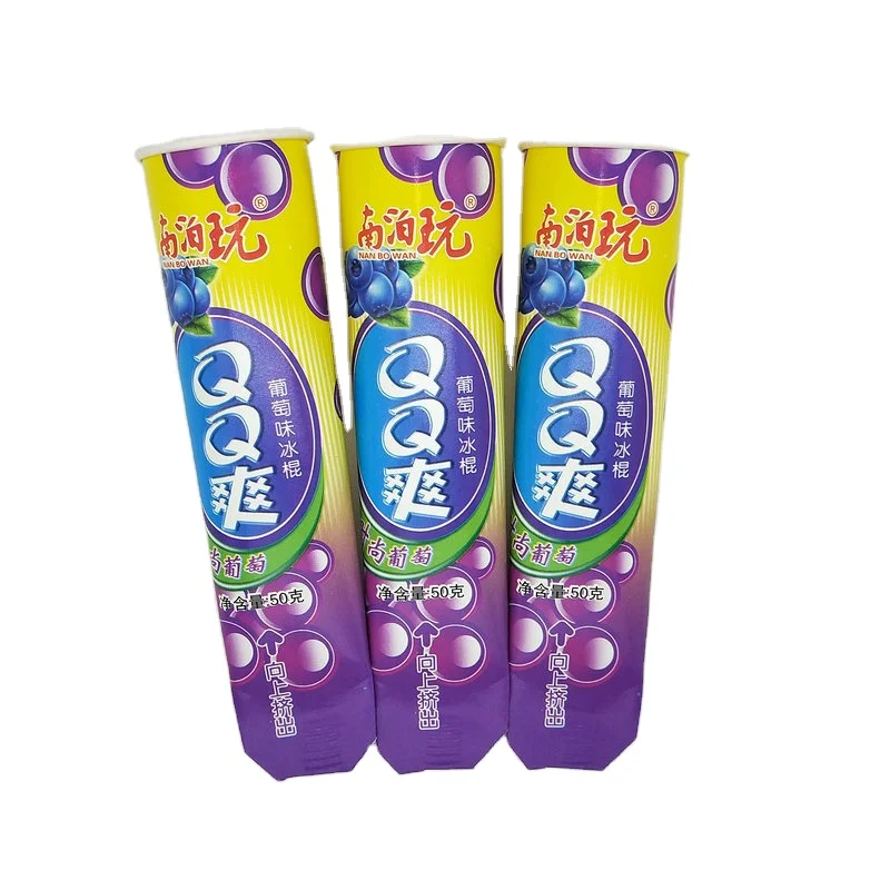 Free Sample Custom Calippo Paper Tube Squeeze Tube Ice Cream Lolly Paper Popsicle Tube With Paper Lid