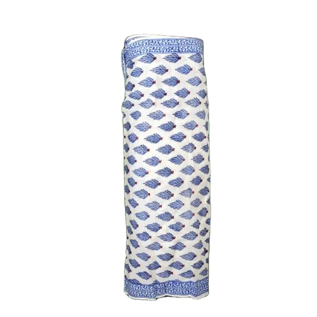 handmade Cotton Beach Sarong Indian Hand Block Print Beach Sarongs Soft Voile Fabric Summer Pareo wholesale
