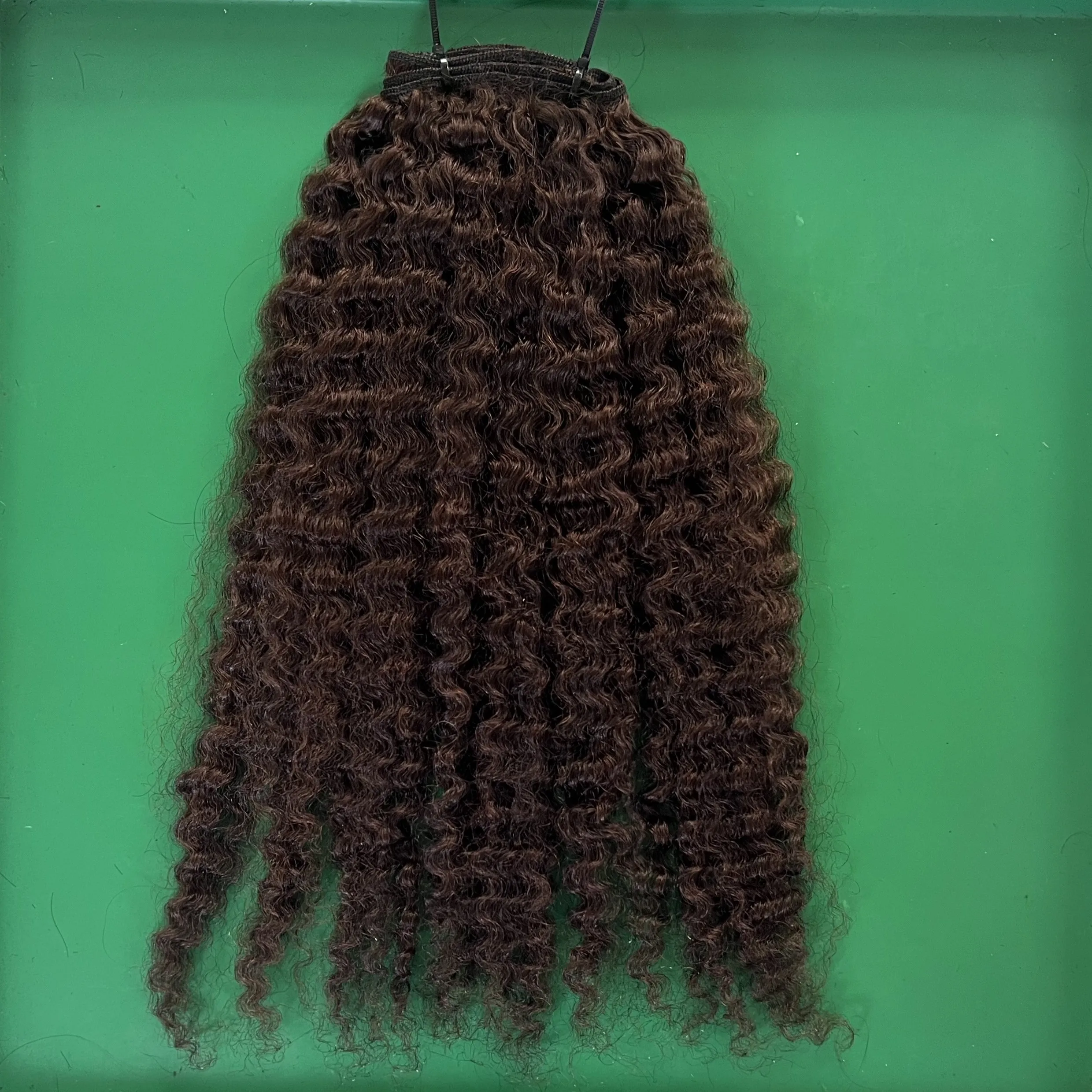 10A Standard Virgin Brazilian Full Cuticle Aligned aw Hair Black Burmese Curly Weft Machine Double Drawn Bundle From Qhair