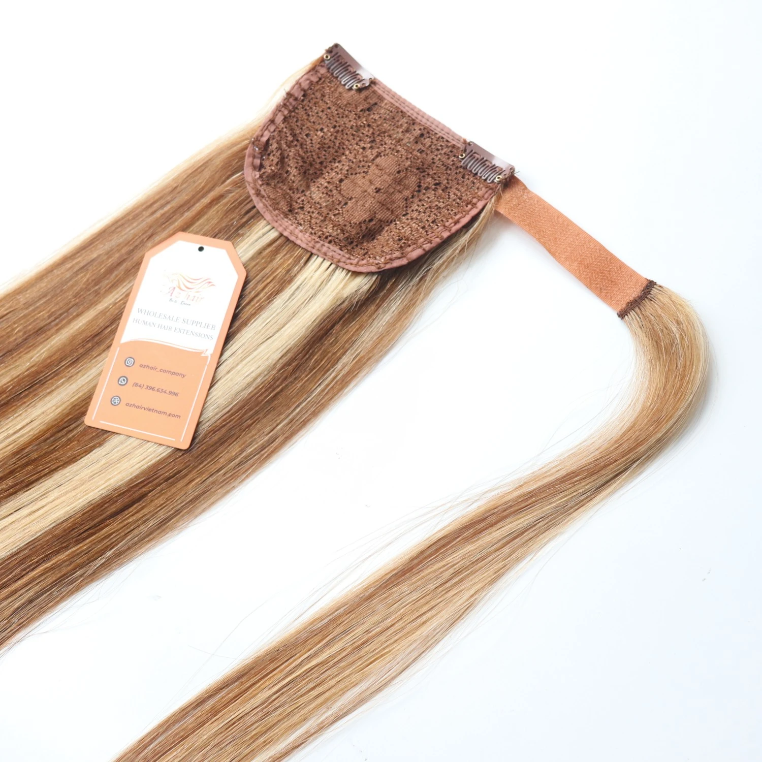 Wholesale Brown Raw Hair burmese Tony Tails In Hair Extensions 100% Human Hair Raw Vietnamese
