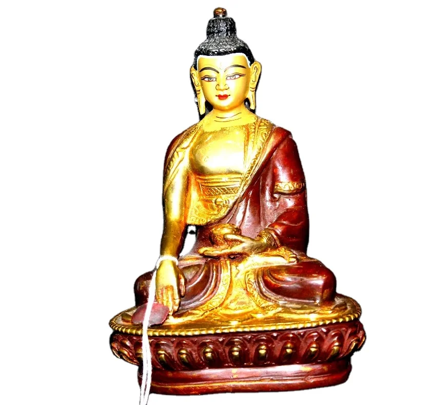 Home Decor Brass Statue Bronze Nepal Handicraft Buddha Figurine Top Quality Brass Religious SCULPTURE Metal Art for Sale