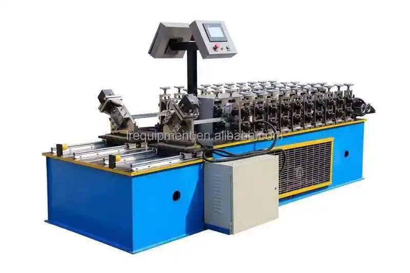 Framing for Building System Storage Rack Beam Upright Keel Roll Forming Machine Steel Angle Light Keel With Punching System