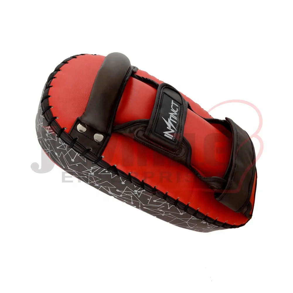 Compact Kicking Thai pad made of fine grain cowhide leather custom sportswear OEM ODM manufacturer