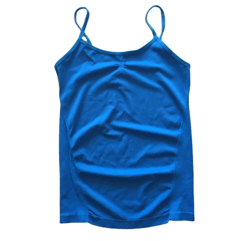 Women Seamless Lady Solid Plain Tank Tops Sweet Candy Color Casual Women Underwear Camisole