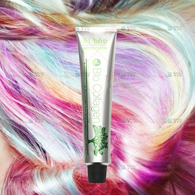 Huati Sifuli bibop 100ml Salon Use Professional Permanent Ammonia freeHair blue blond Dye purple pink silver red color cream
