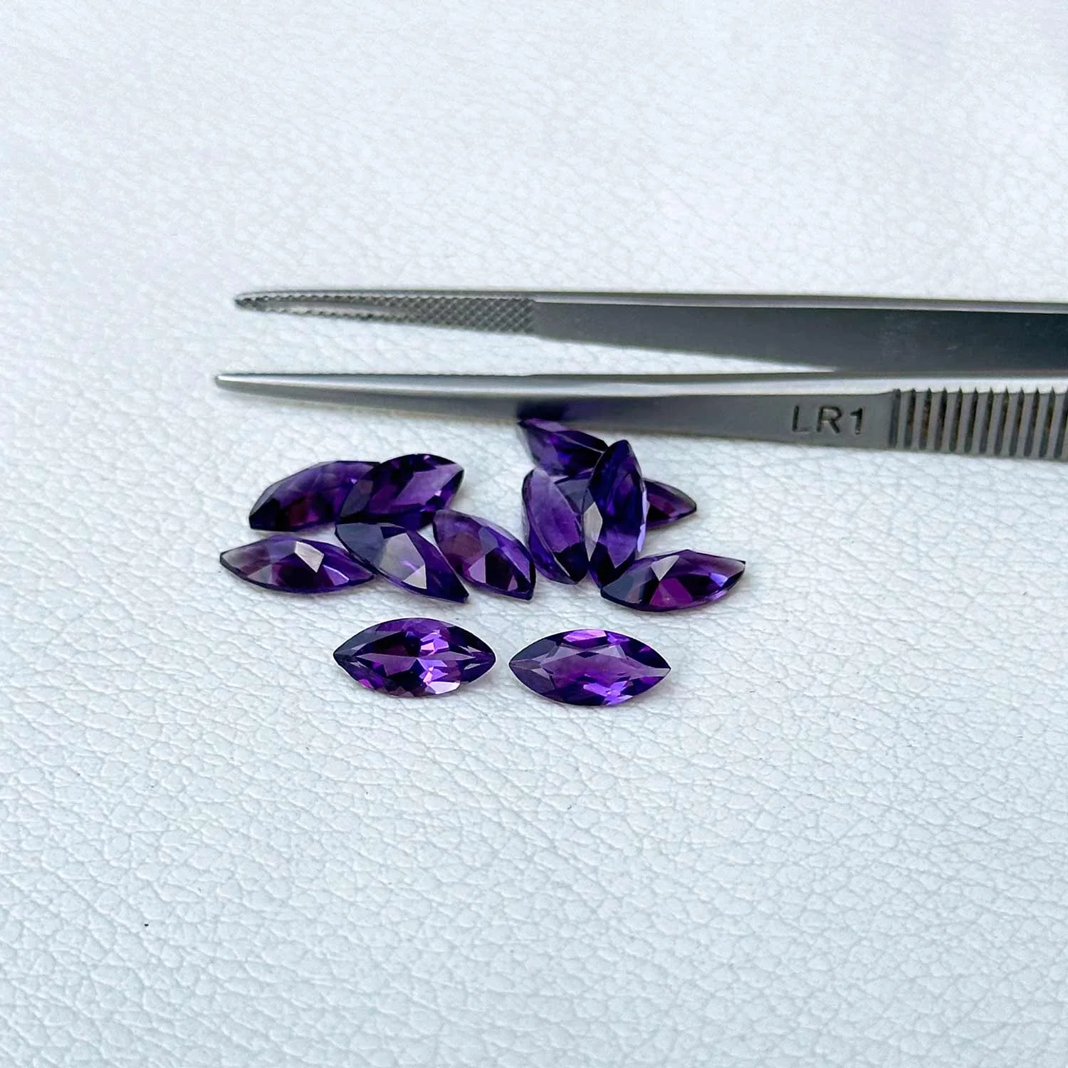 Natural African Amethyst Faceted Marquise Cut 5mmx10mm Calibrated Amethyst Gemstone Factory Price Semi Precious Polished Stones
