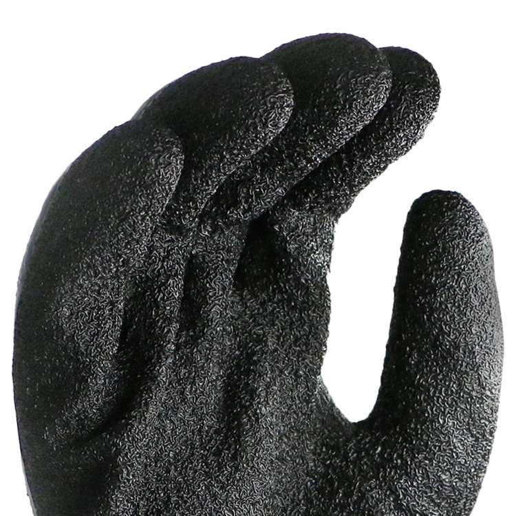 MaxiPact anti-slip 13G spandex crinkle latex coated protect hand Safety Palm Gloves