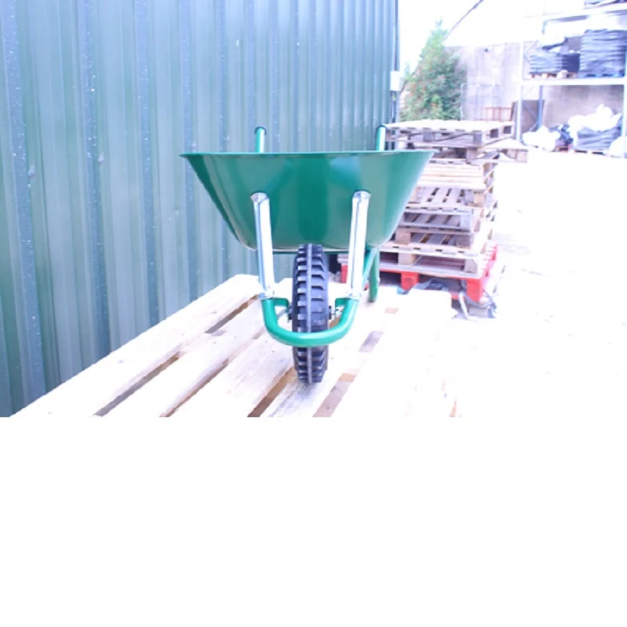 Easiload Green Wheelbarrow - 85 Ltr / 150kg Wheel Barrow - 100L Poly Tray 37 gal