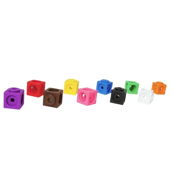 Plastic Montessori Counting Blocks DIY Educational Toy for Baby 5-7 Years 100 PCS for Building Stem Projects