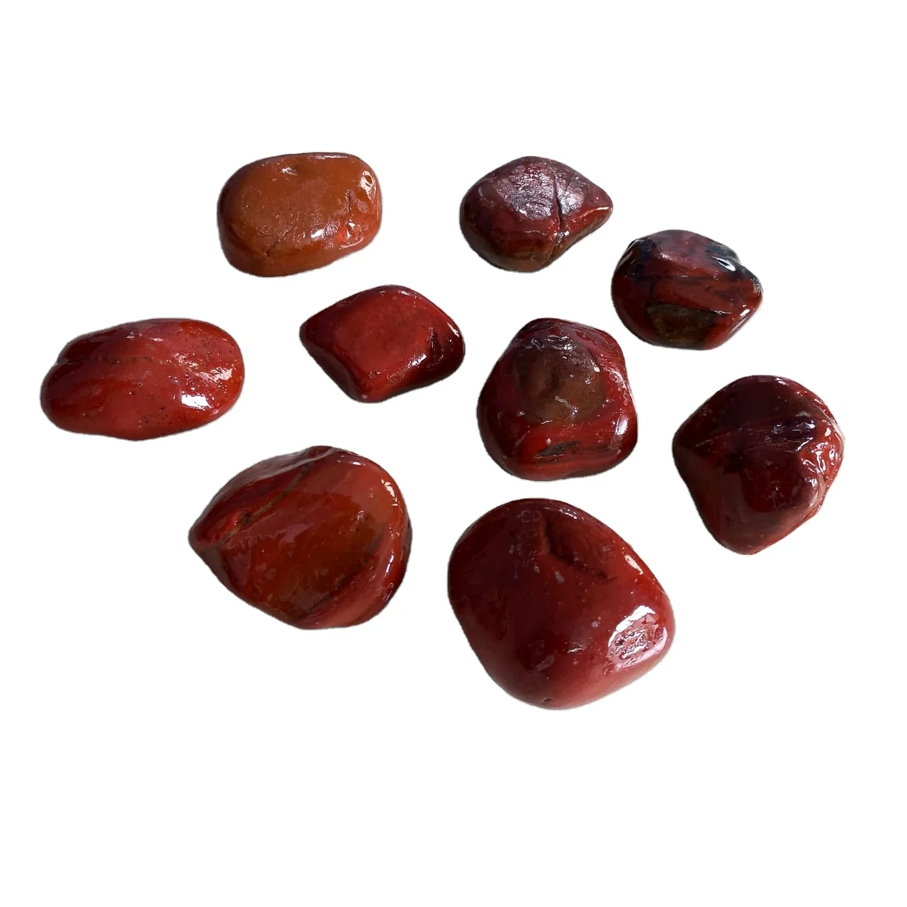 Индийская стандартная натуральная опущенная Глянцевая блестящая декоративная коричневая галька камень и паутина по низкой цене