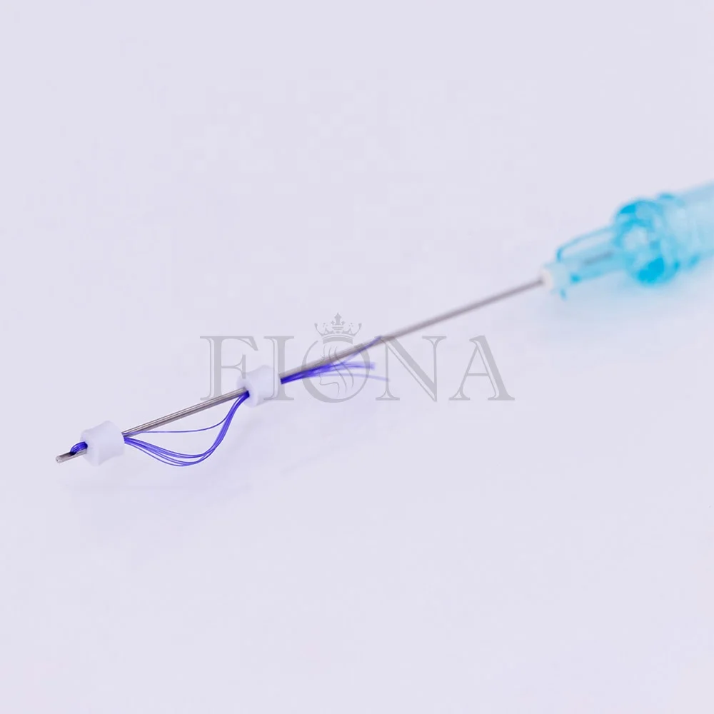 Pcl Cog резьба 19g 100 мм 6D с W Blunt Cannula для подтяжки лица