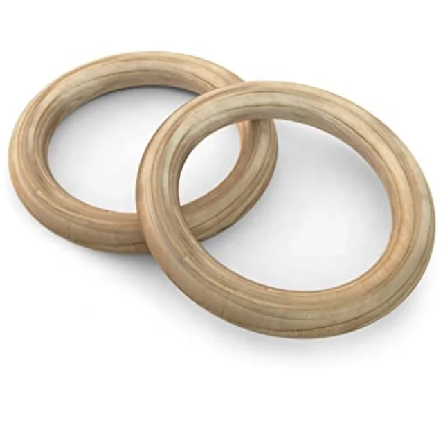 Деревянные гимнастические кольца для спортзала