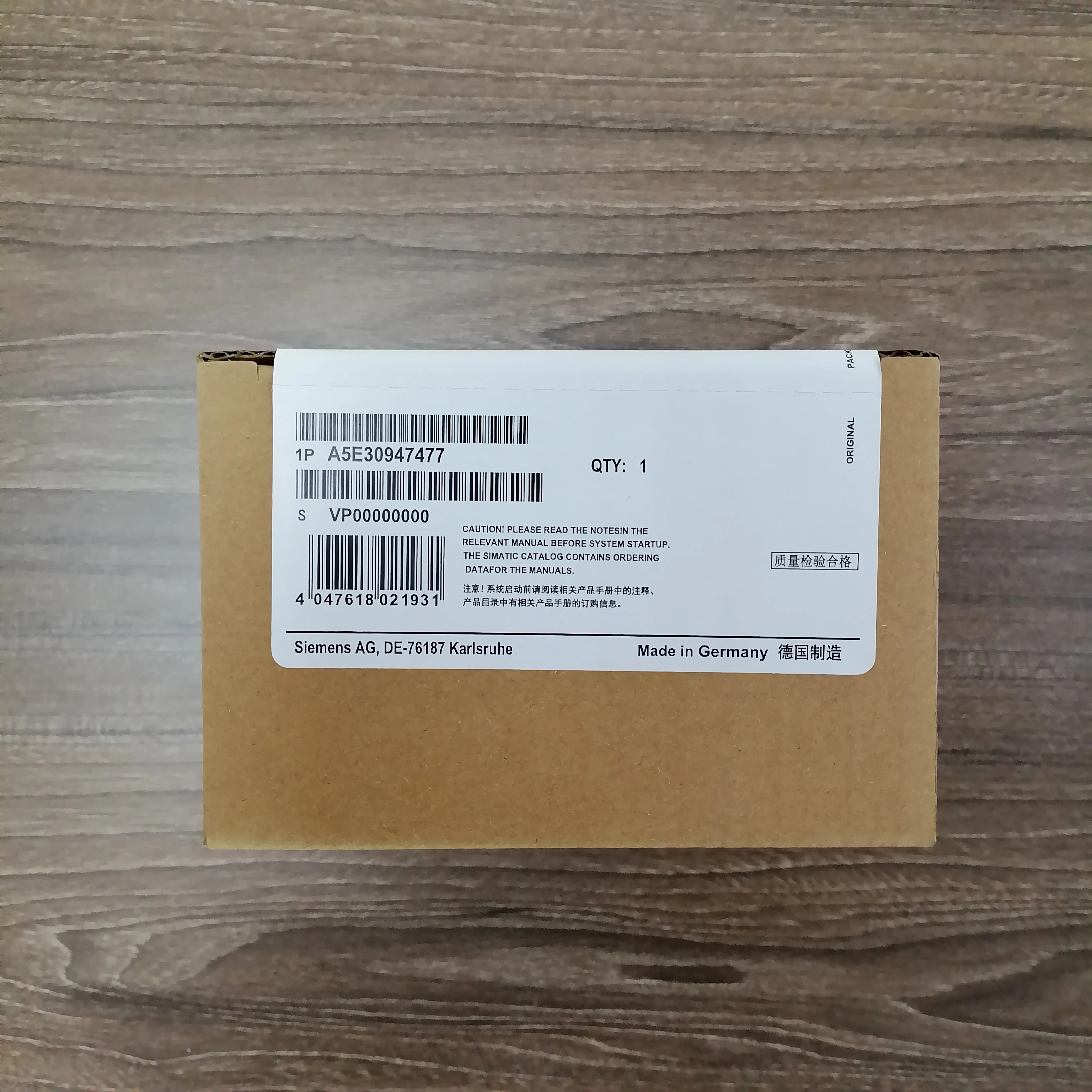 ЧПУ оригинальный SIEMEN PLC SIMATIC PC блок питания A5E30947477-H3