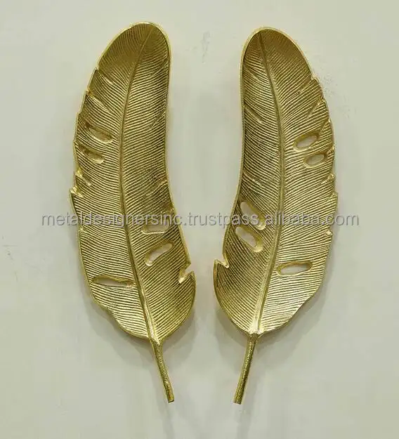 Aluminium Banana Leaf Silver & Gold Wall Art Home decor for Living Room, Bed Room and drawing Room