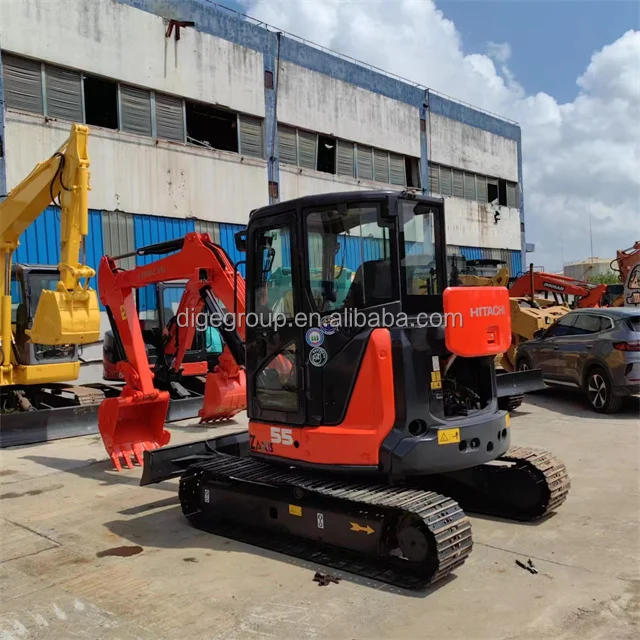 90% new excavator used Hitachi ZX55U excavator used machines sold at low prices