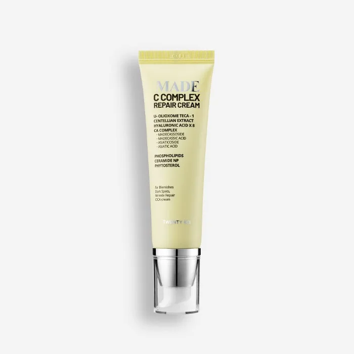 Twenty Kei 50ml MADE C Complex Repair Cream with Korean Hyaluronic Acid and Centella Natural Ingredients for Skin Repair