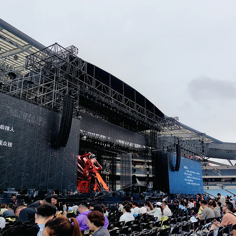 Aluminum Flat Arched Dome Tunnel Roof Truss System for Concerts & Events for Music Festivals Sports & Entertainment