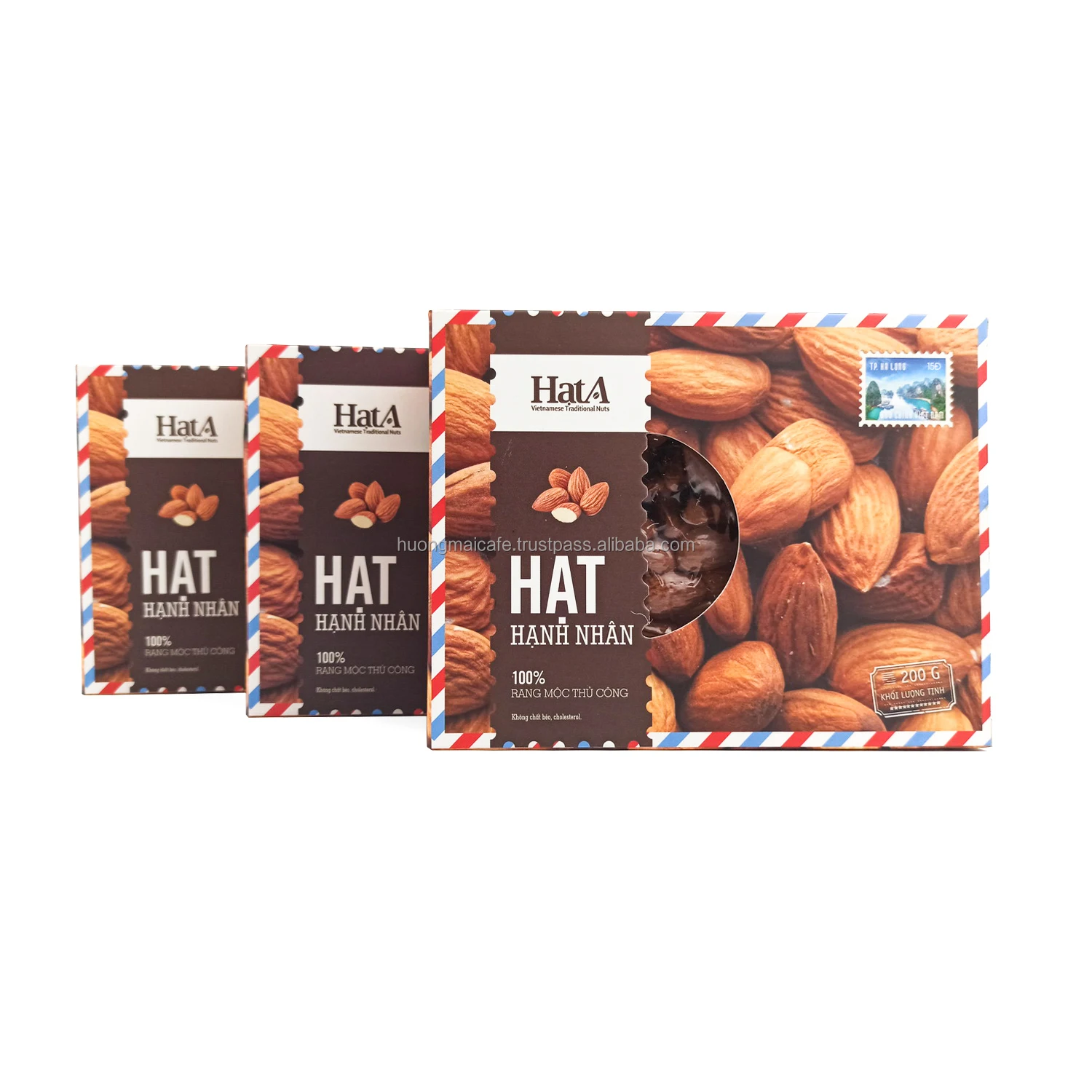 Высококачественные органические орехи макадамии из Вьетнама box 200g - Hat A Cafe