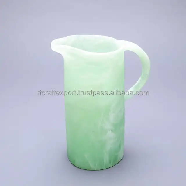 Wholesale Classic Style Eco-friendly multi Resin Handcrafted Jug Modern Pattern Christmas Tankard for Christmas gifts