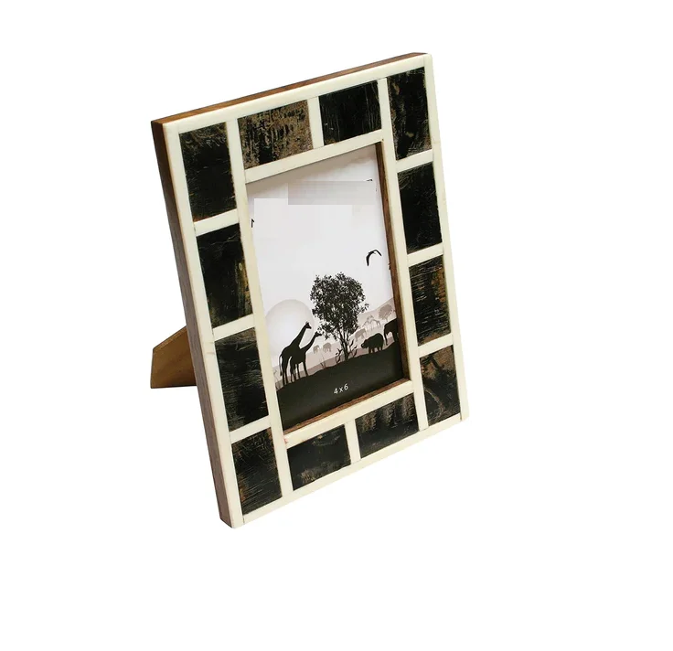 white And Black Bone Inlay Picture Photo In Best Quality Material For Home Decoration photo frame new look most sale