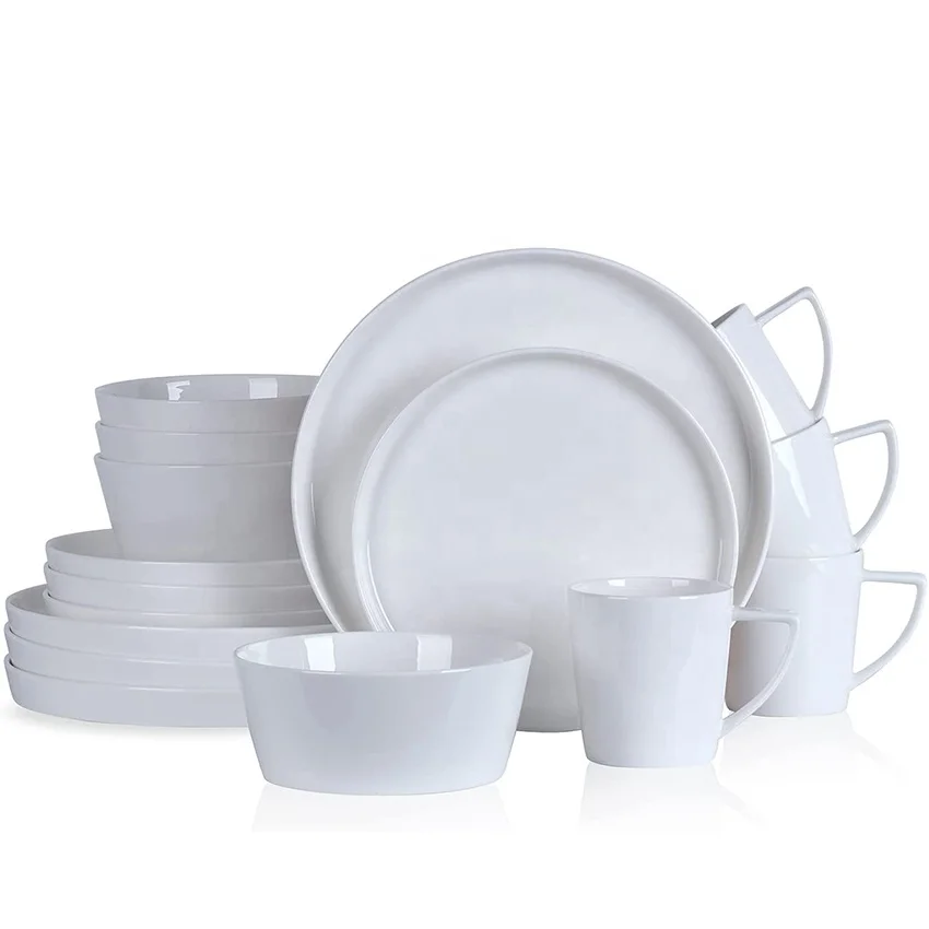 white New bone china dinnerware china bone plates bowls super Wholesale ceramics Store sale white ceramics dinnerware