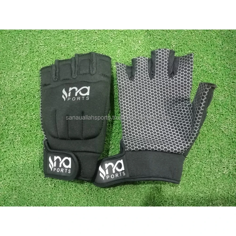 New Model Hurling Gloves Cheap price Custom Made Logo Anti Slip Hurling Games Grip Gloves Half Finger GAA Gloves