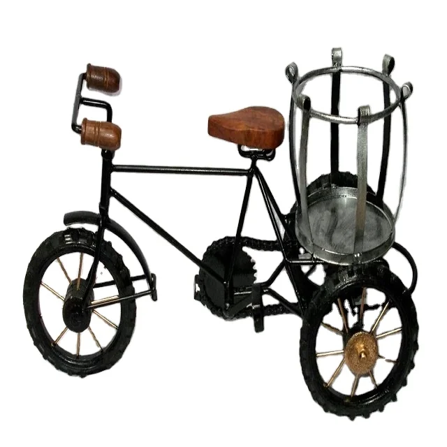 Authentic Wooden & Iron Small Cycle Home Decorative Item Miniature Cycle 3 wheeler Toy Largest Manufacture Company
