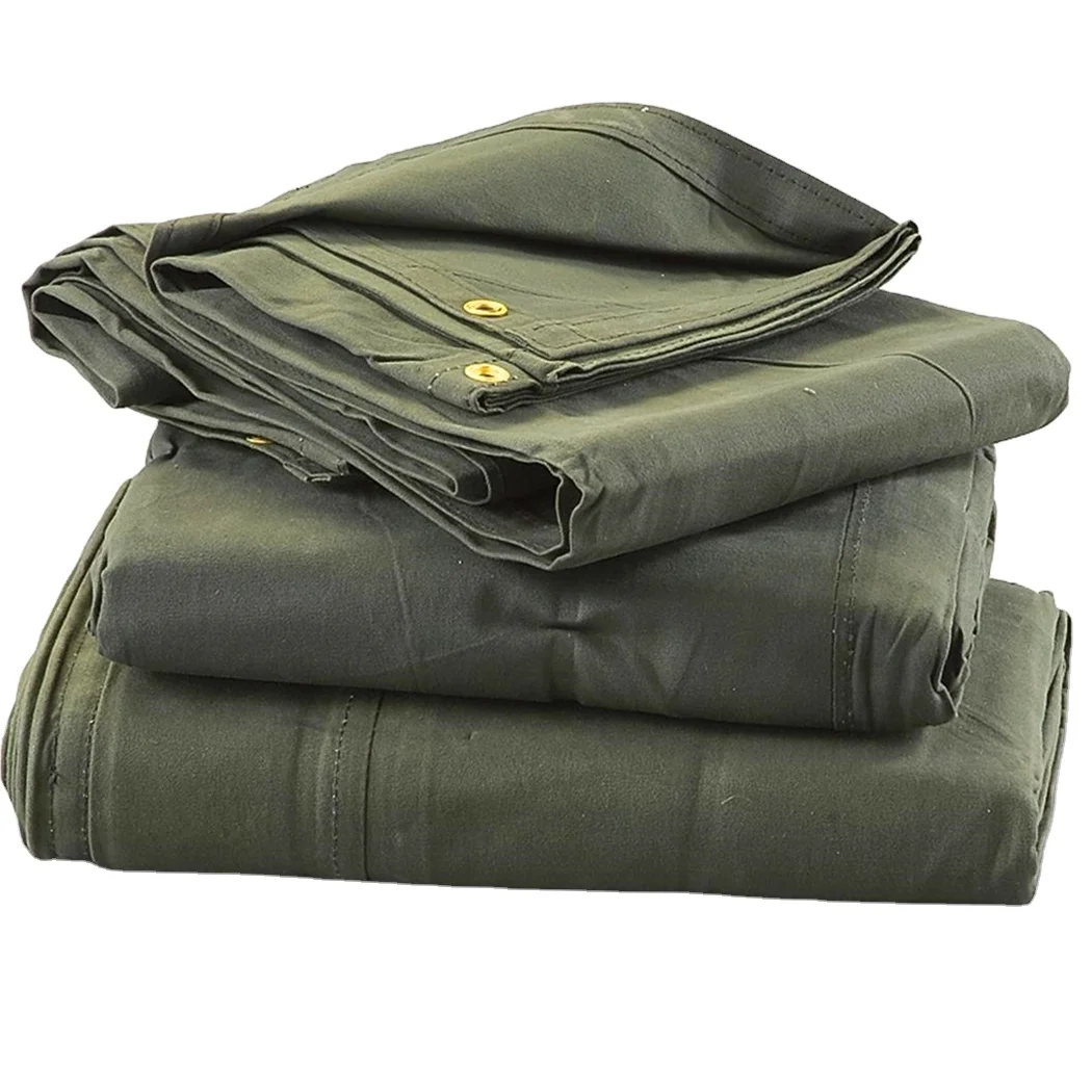 Армейский зеленый брезент с силиконовым покрытием