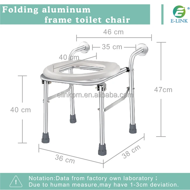 Folding Bedside Commode Raised Toilet Chair Seat