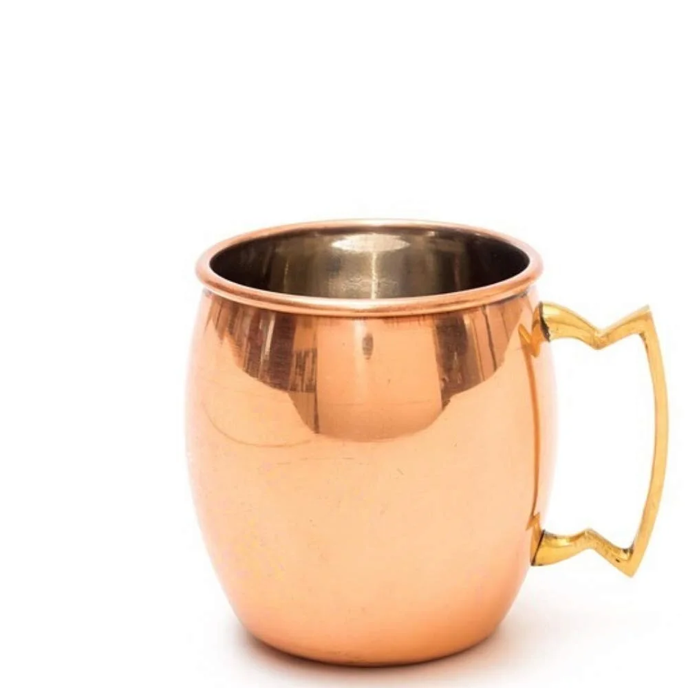 350 мл чистая Медная кружка для московских мулов с латунной ручкой в американском стиле популярный металлический бизнес-подарок