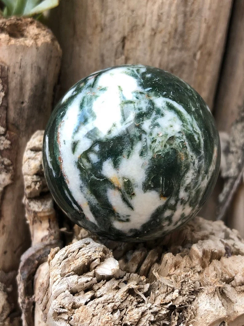 Moss Agate Gemstone Spheres for Home Decor and Crystal Decor (1).jpg
