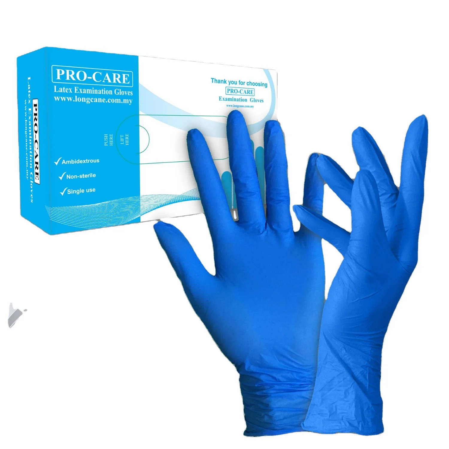 Blue Nitrile First  Examination Disposable high quality Used in Medical and Food Servicing -20GP 1800 ctns