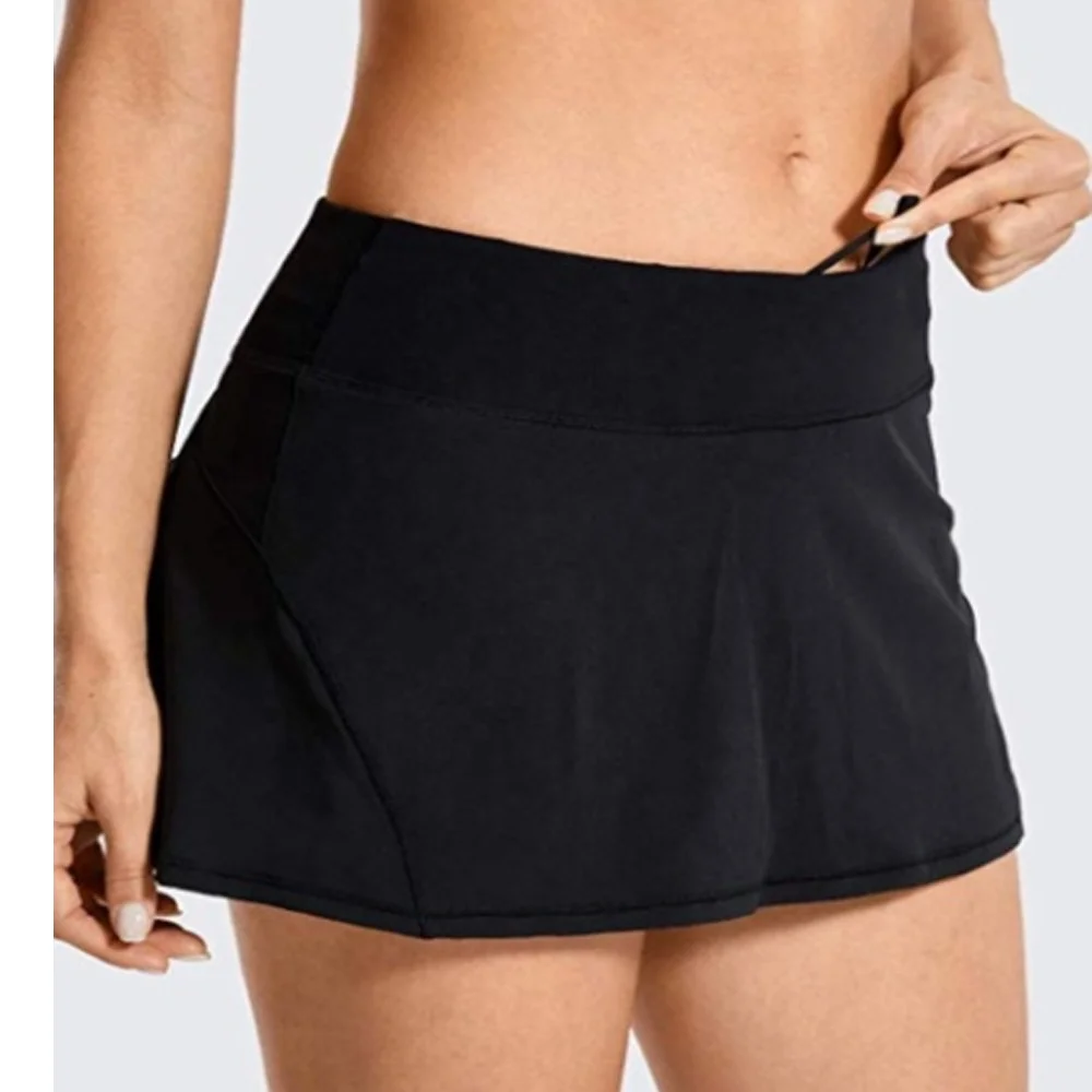 Wholesale manufacturer Women New Fashion Sport Mesh Culotte Mini Knit Skirt