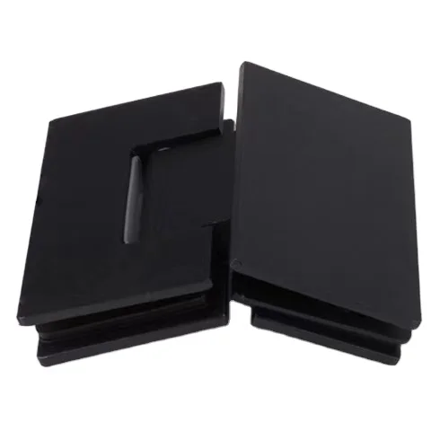 Heavy Duty Frameless Tempered Glass Shower Door with Stainless Steel Hinge Wall Niche Black Finish